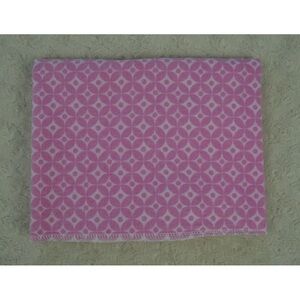 Tiddliwinks Pink Flannel Baby Receiving Blanket Floral Polka Dots Spots Flower